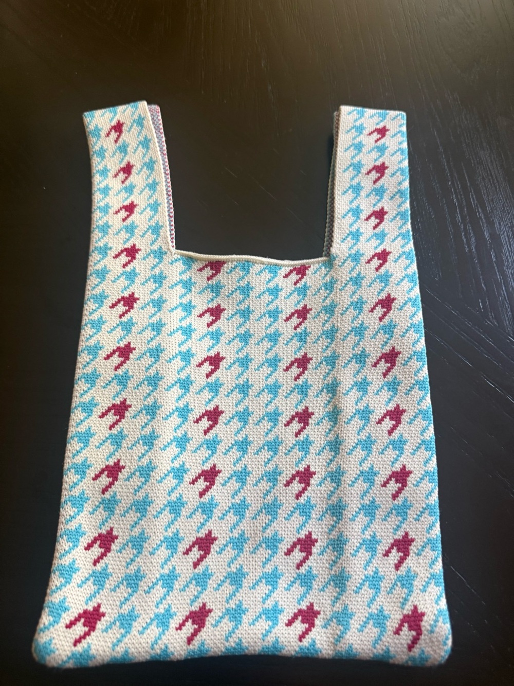 Japanese Casual Knitted Korean Tote Bag Tote Plaid bag. New